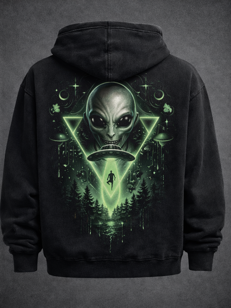 Uzaylı Tasarımlı Sweat-shirt