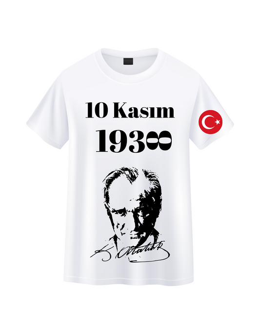 10 Kasım Atatürkü Anma ve Gençlik Bayramı tişörtü