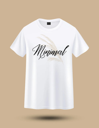Minimal yazılı T-shirt