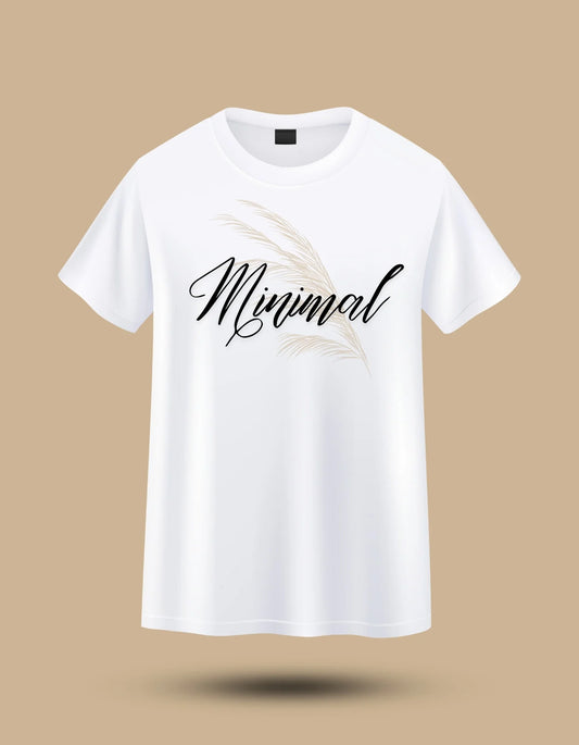Minimal yazılı T-shirt