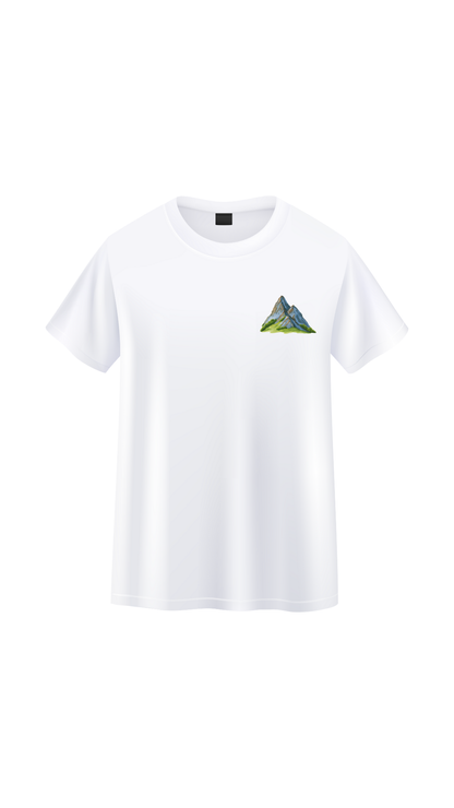 Dağ Tasarımlı Kısa Kollu T-shirt