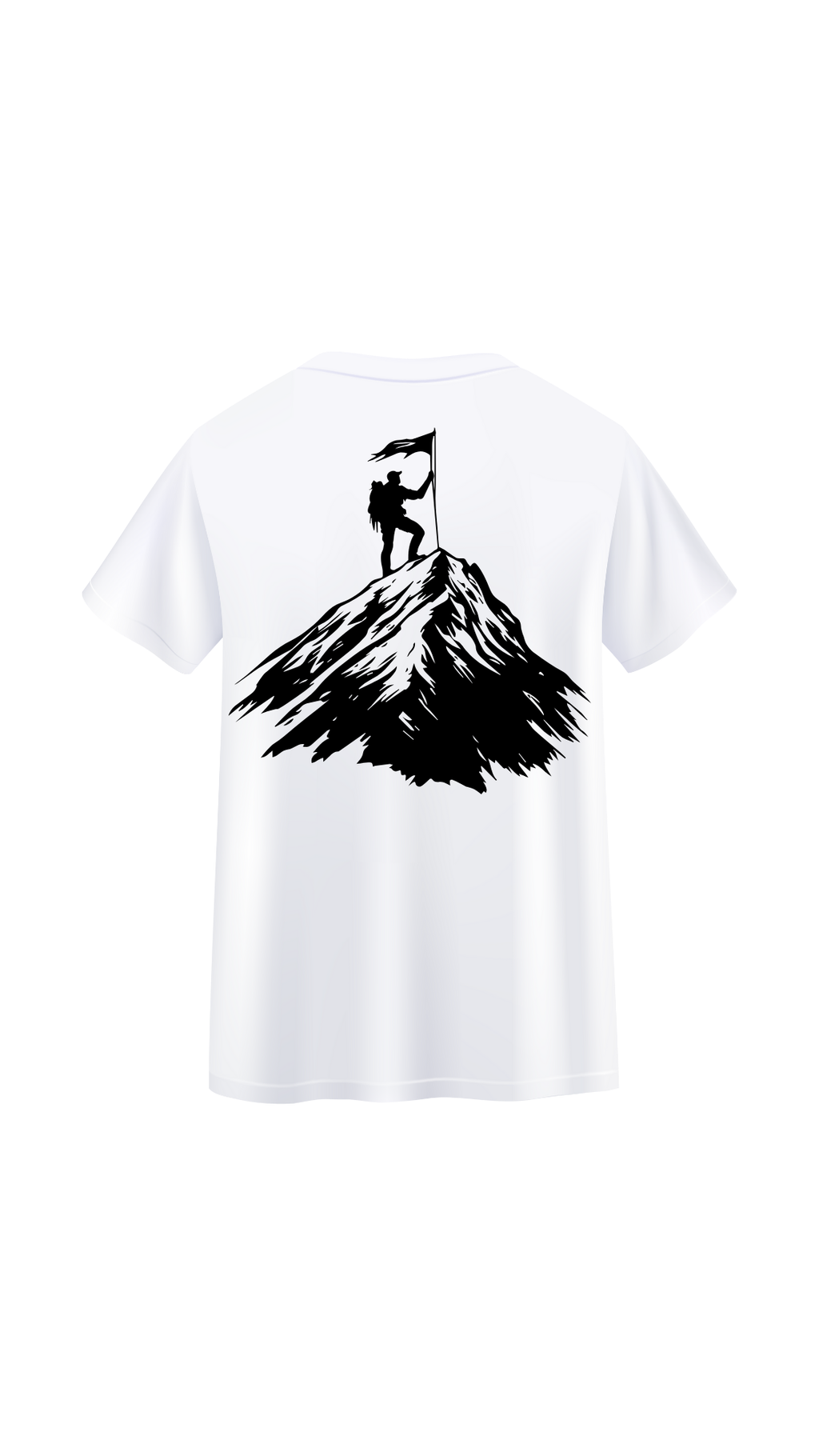 Dağ Tasarımlı Kısa Kollu T-shirt
