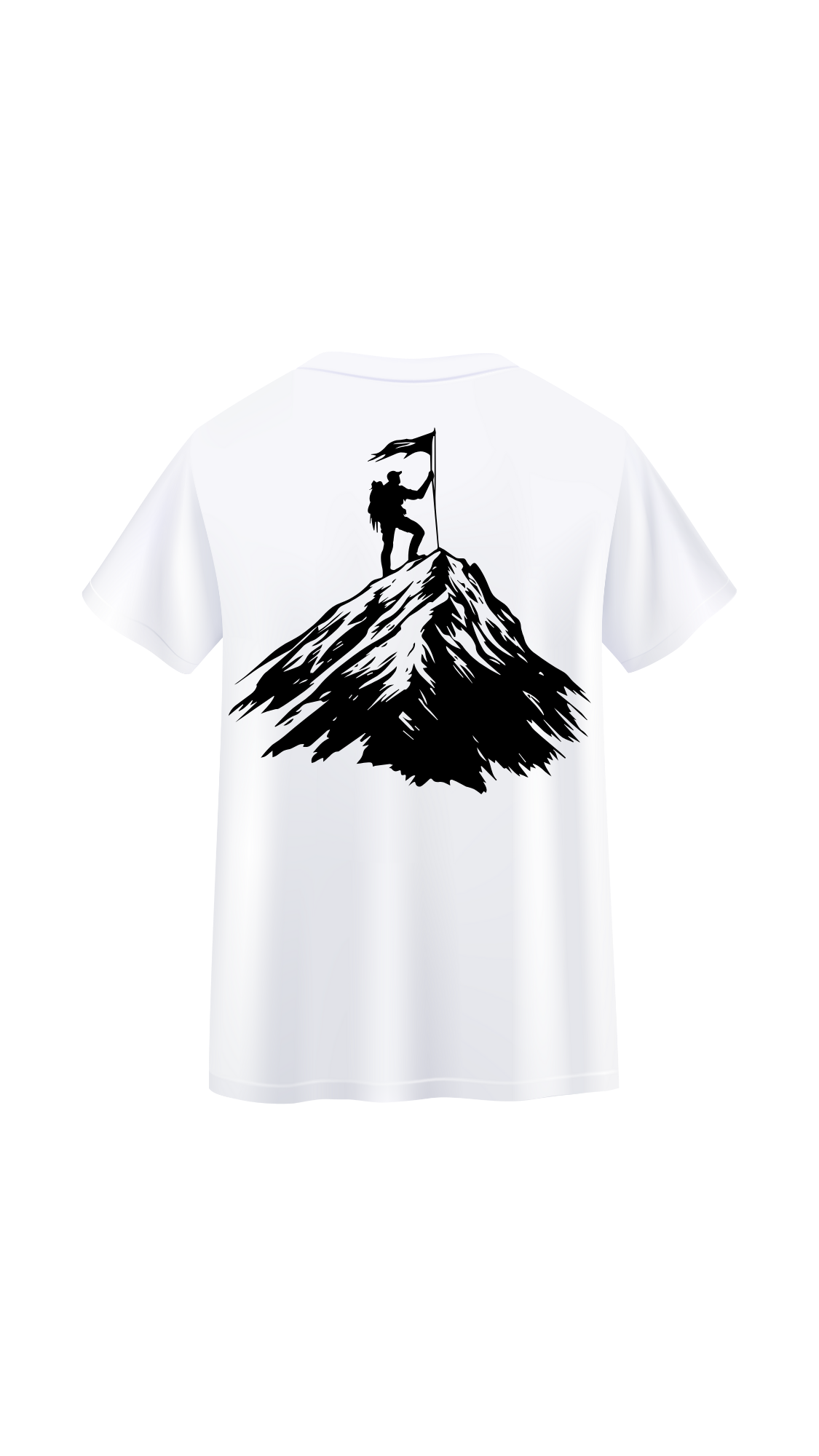 Dağ Tasarımlı Kısa Kollu T-shirt